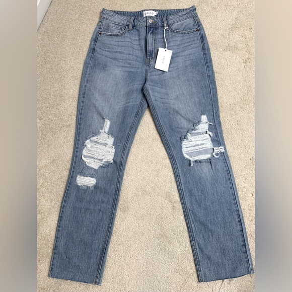Slater Distressed Straight Jeans - Picture 4 of 5